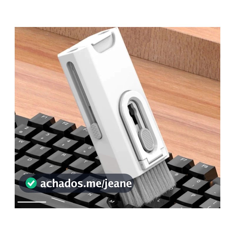 Kit De Escova De Limpeza De Teclado 8 Em 1 Multifuncional Portátil Para Computador/Fone De Ouvido