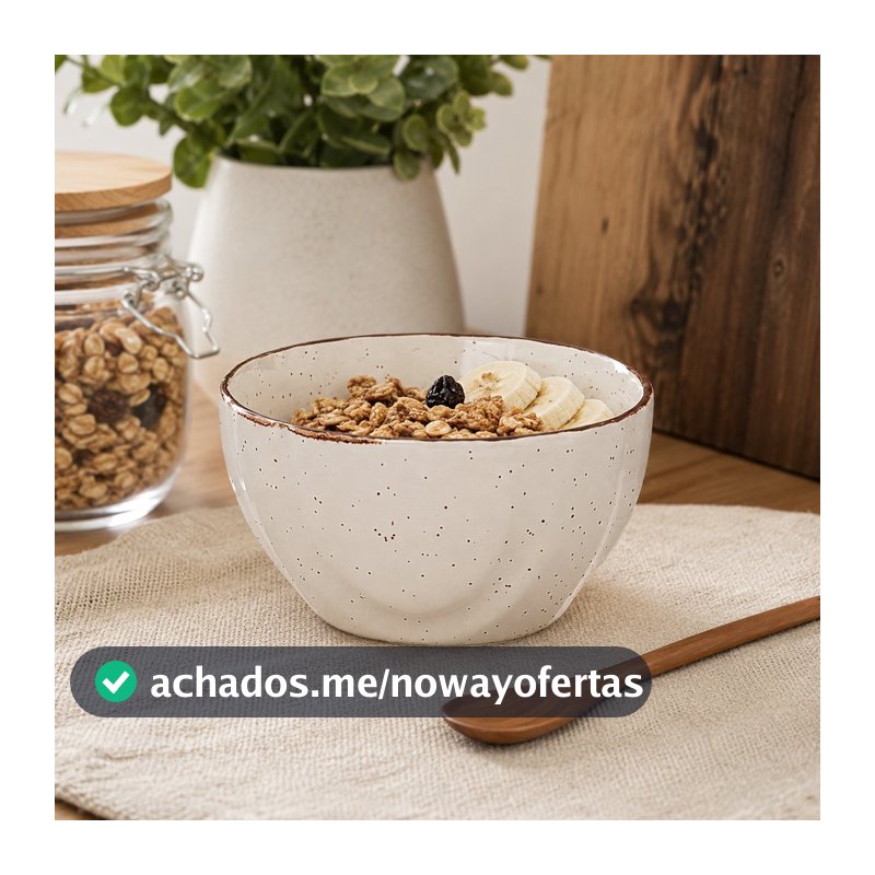 Bowl de Cerâmica Bahamas 350ml Bege - Hauskraft Premium