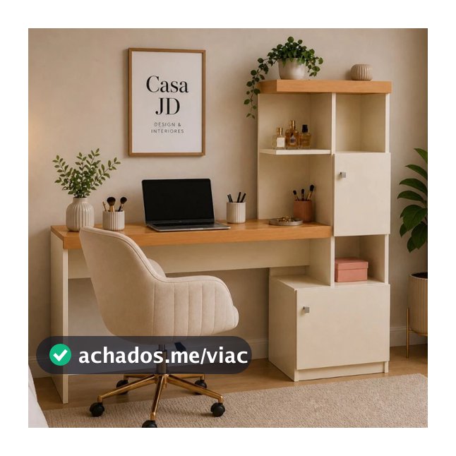 Escrivaninha Star Mesa de Estudo Moderna para Quarto e Escritório