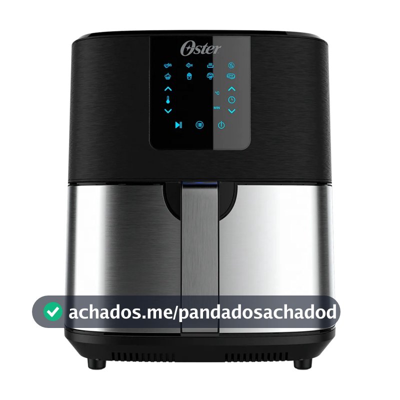 Fritadeira Ultra Digital 2 em 1 Oster Inox 4,8L 1500W com Painel Touch - 127V / 220V