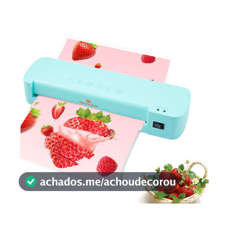 MECOLOUR Plastificadora Nova Laminadora Refiladora  A4  Quente Aquecimento Rápido De 3 Minutos