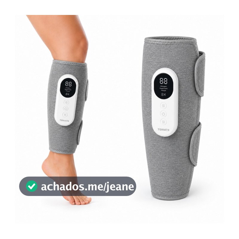 Massageador Elétrico Para Pernas Panturrilha Vibra E Aquece
