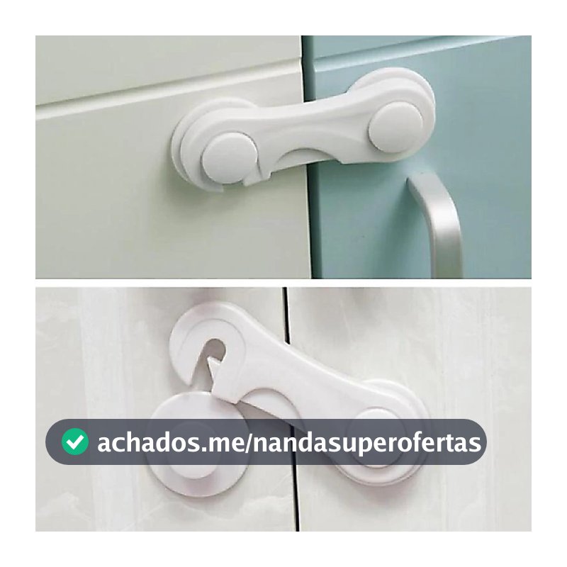 Trava de Gaveta Multiúso Trava Armario Porta Seguranca Bebe Anti-colisão Infantil
