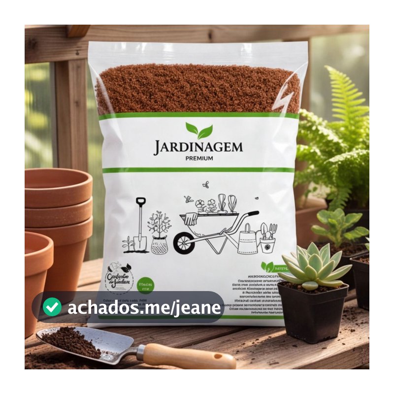 Substrato Pó de Coco Lavado para Plantas, Jardim, Orquídeas, Substrato Natural e Retenção de Umidade