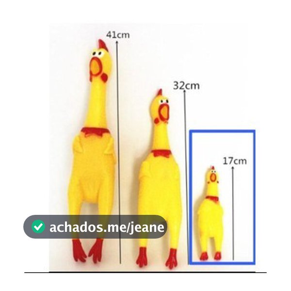 Galinha de Plástico para Pets – Brinquedo Mordedor com Apito Barulhento Frango