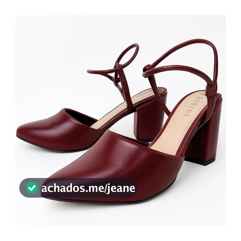 PROMOÇÃO Sandália Salto Bico Fino e Salto Bloco Vareados
