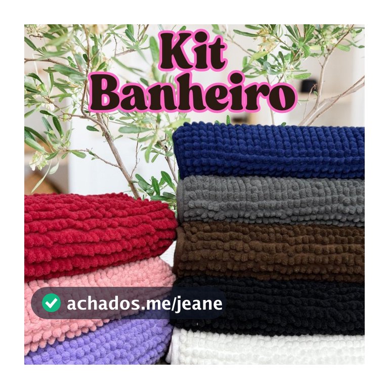 Kit Tapete Banheiro 40cmx60cm Antiderrapante Microfibra Macarrão Luxo Várias Cores