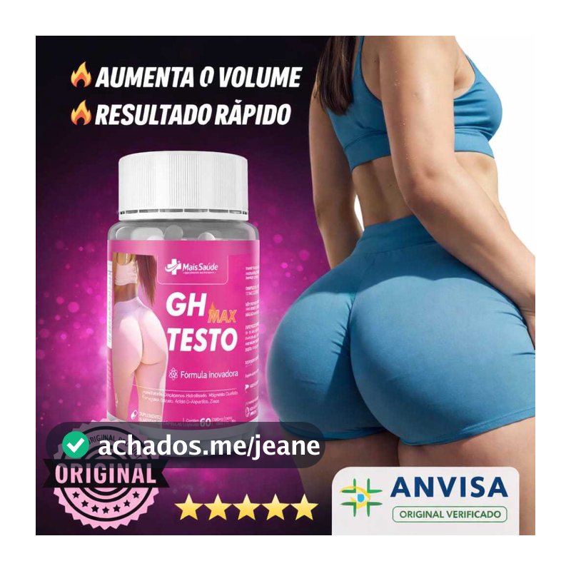 GH TESTO PARA CRESCIMENTO RAPIDO DO BUMBUM 60 CAPS