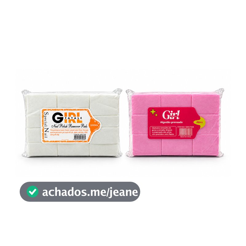 Algodão Prensado para remoção - Manicures NAILS DESIGNER