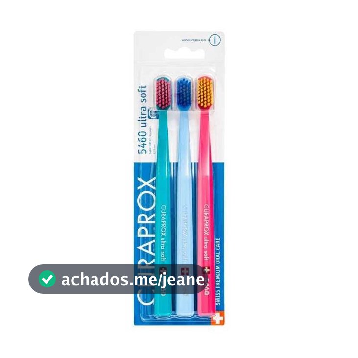 Escova Curaprox 5460 Ultra Soft 3 Unidades
