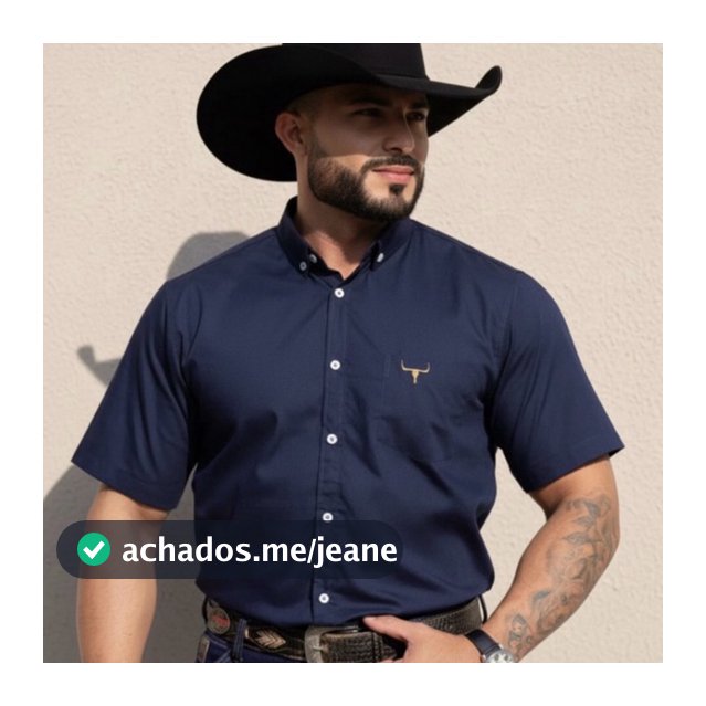Camisa Country Bolso Micro Xadrez Manga Curta Luxo Premium Social Masculina Algodão Poliéster