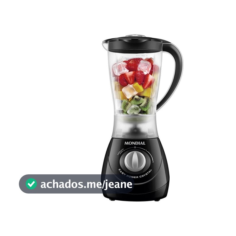 Liquidificador Mondial Easy Power L-550-B com 2 velocidades + Função Pulsar 550W