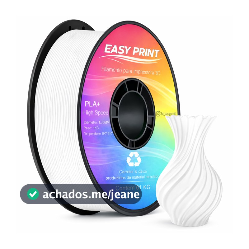 Filamento Pla + Premium Fosco High Speed Para Impressão 3d Rolo 1kg Easy Print 3d Alto desempenho