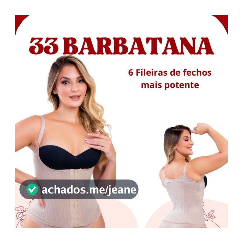 Cinta com alça Modelador Feminina 33 barbatanas Pos parto Alta compressão Corselet