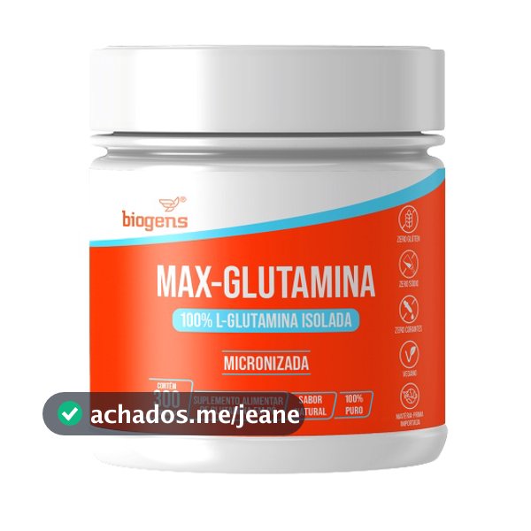 BIOGENS MAX GLUTAMINA 300G (100% L-GLUTAMINA)