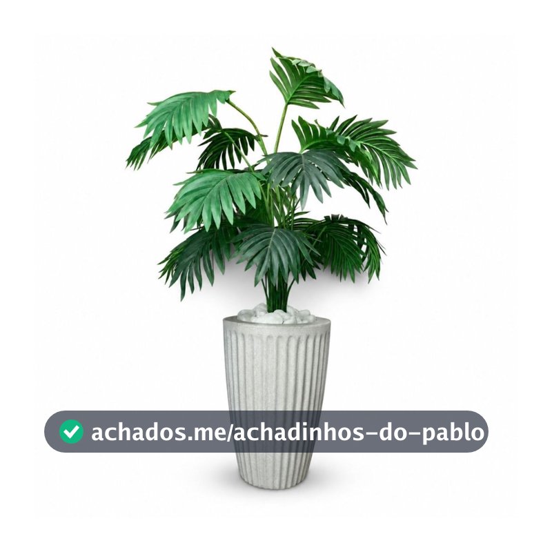 Planta Artificial Palmeira Com Vaso Polietileno