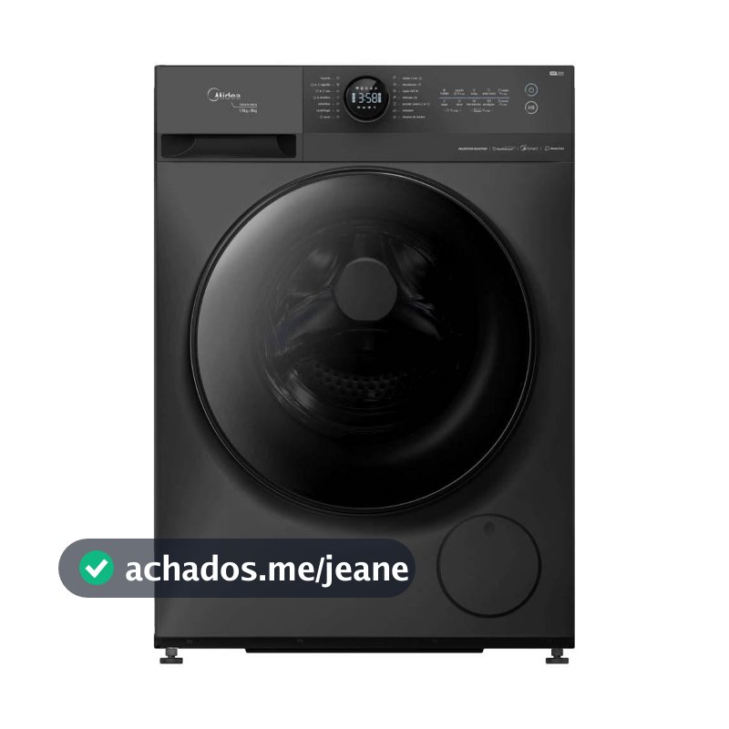 Lavadora de Roupas Lava e Seca Midea 13kg 127V Titanium MF200D130WBGK01