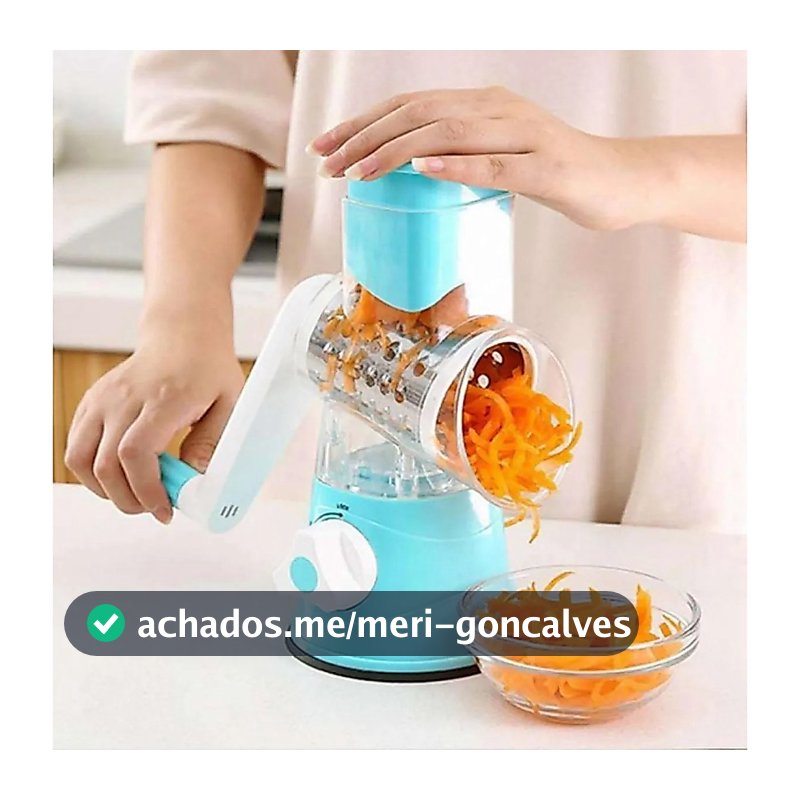 Ralador de Queijo Fatiador Legumes Cortador Vegetais Manual 3 em 1 Multiuso Cozinha