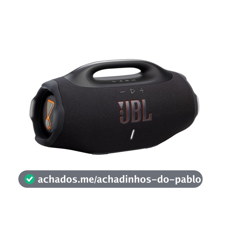 Caixa de Som JBL Boombox 4 210W Bluetooth IP68 Bateria 34h Preto