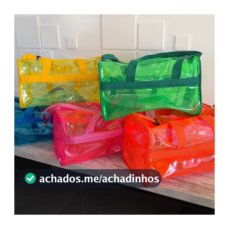 Bolsa mala de cristal colorido