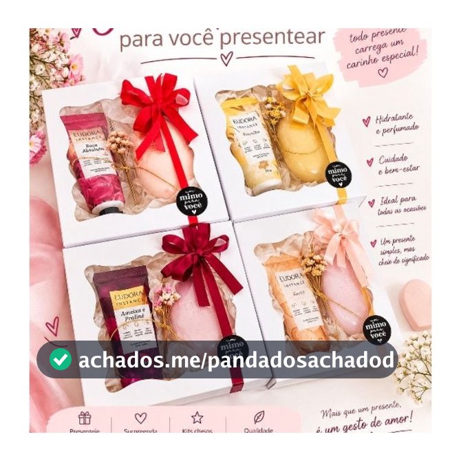 Kit Presente Perfeito:Creme para as mãos+sabonete l original-uso diário Eudora