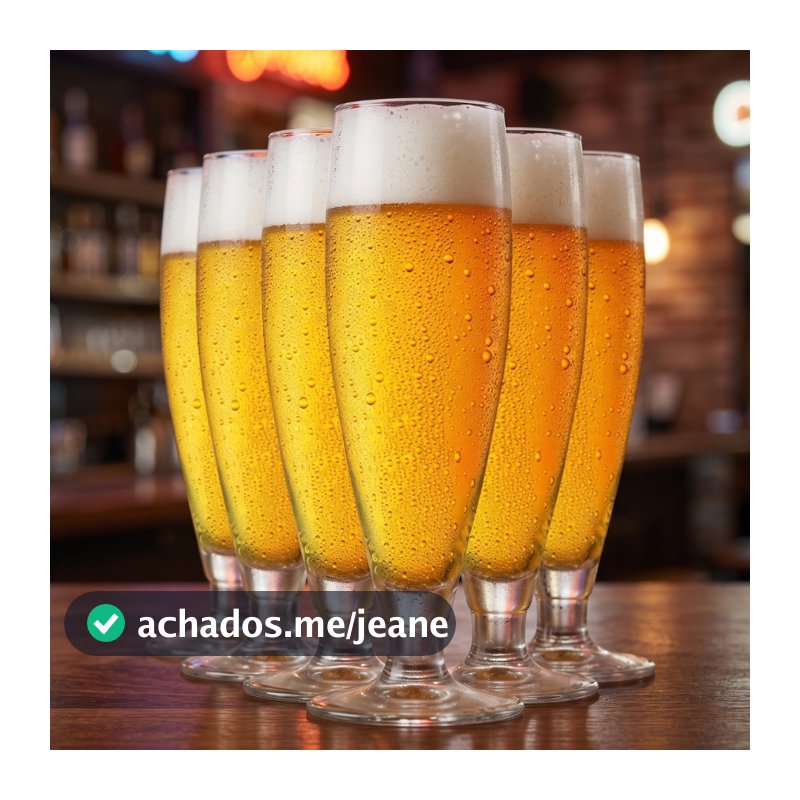 Jogo 6 Taças de Cristal Londres G 485ml para Cerveja  Taças de Cristal Cerveja - Ruvolo