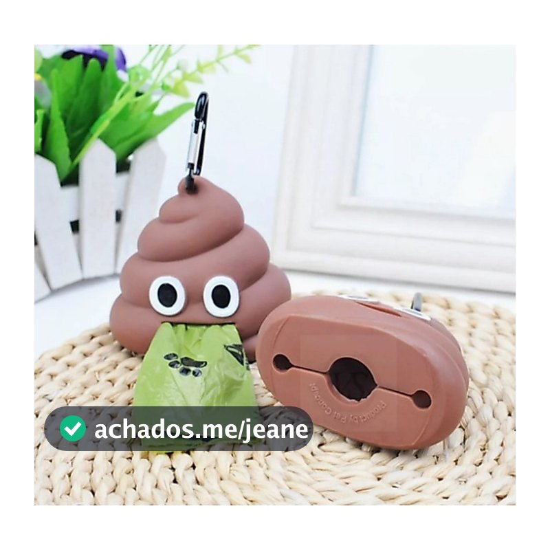 Porta Saquinho Coletor Divertido Para PET