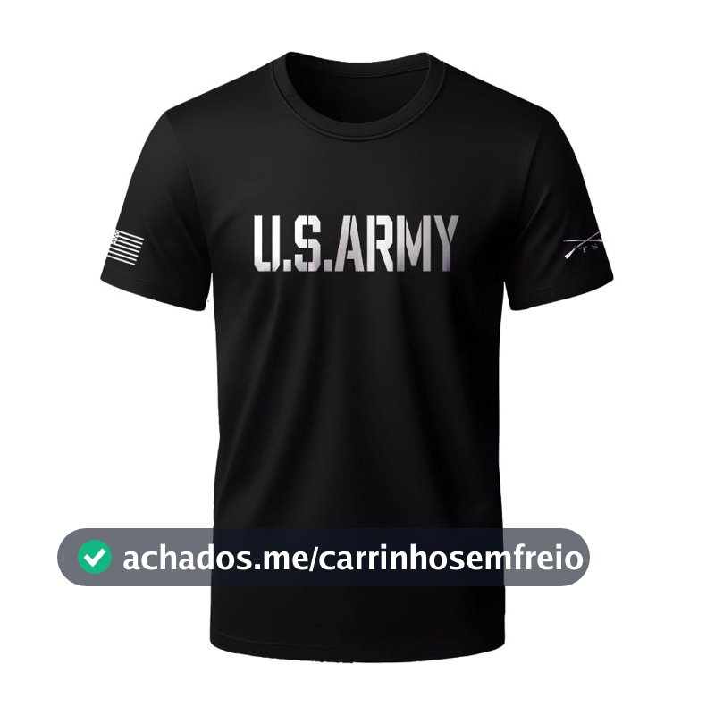 Camisa Masculina Dry Fit Premium U.S. Army Camiseta Militar Cac Musculação Academia