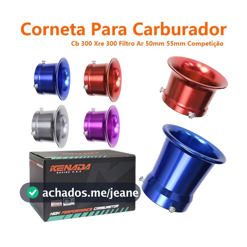 Corneta Carburador PWK Guilhotina CompetiçãO AplicaçãO Twister Pwk Koso Cb 300 Xre 300 Filtro Ar 50mm 55mm Competição