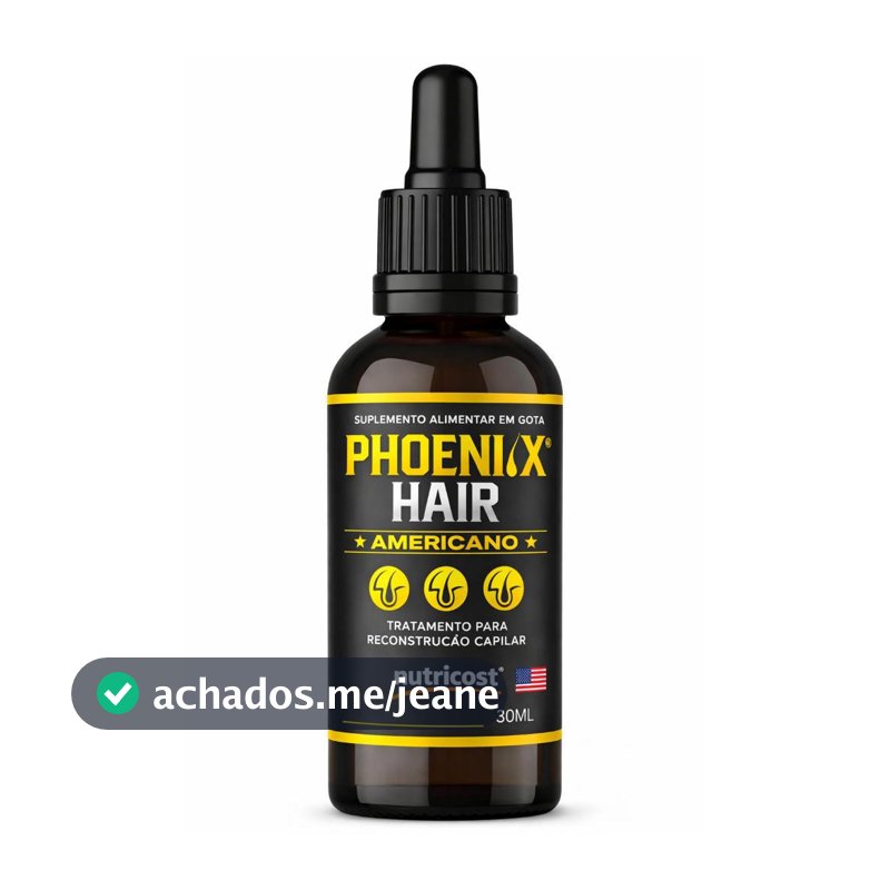 1 Phoenix Hair Americano Gotas Crescimento Capilar 30ml