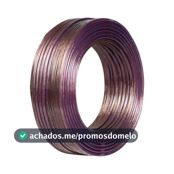 Fio Bicolor Paralelo Cristal Polarizado 2x2,5mm Rolo 100m Cabo Para Som Alto Falante Home Theater
