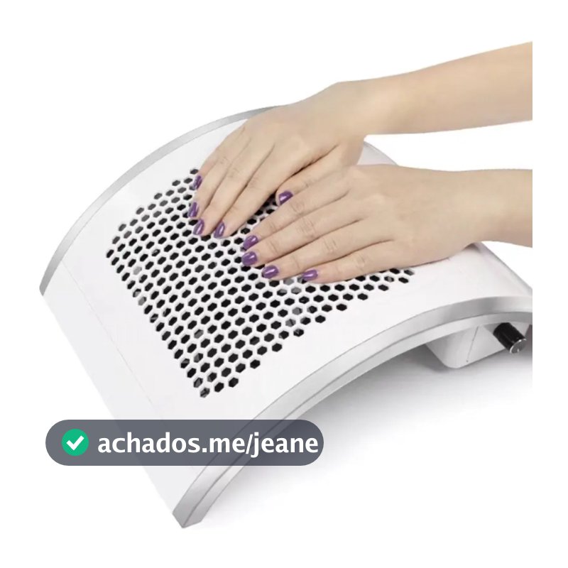 Aspirador Coletor de pó de Unha Sugador 4 Coolers Manicure Profissional Alongamento Gel Fibra