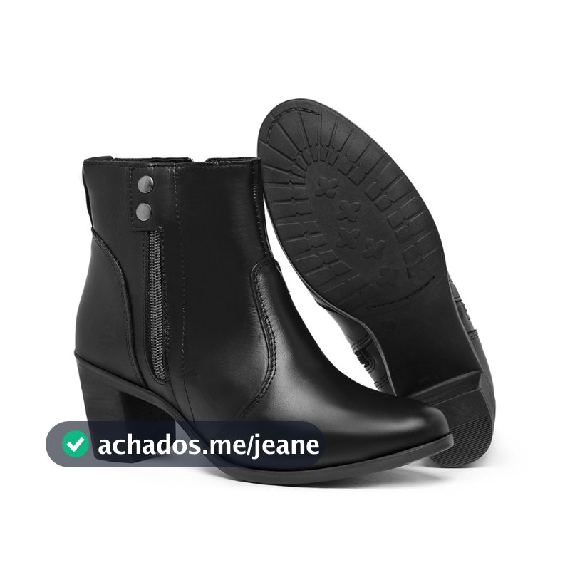 Bota Botinha Feminina Inverno Cano Curto Com Zipper - Oferta!!