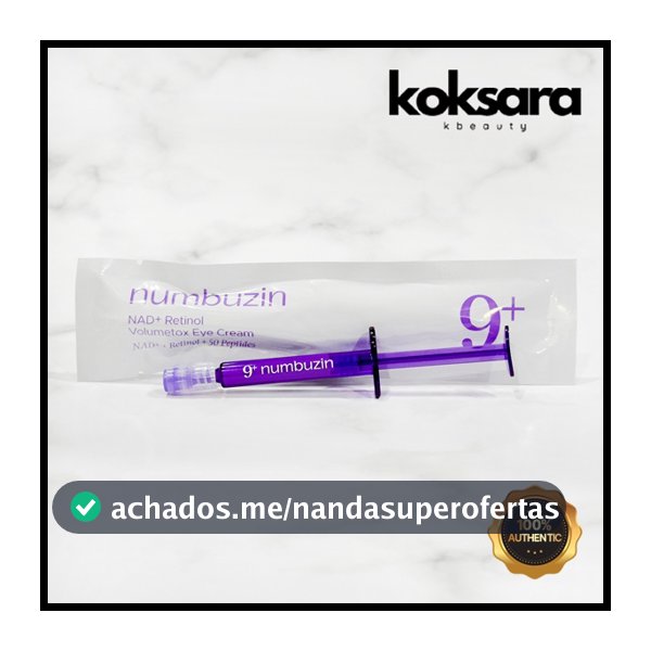 NUMBUZIN No . 9 NAD + Retinol Volumetox shot Creme Para Os Olhos 1ml 1ea