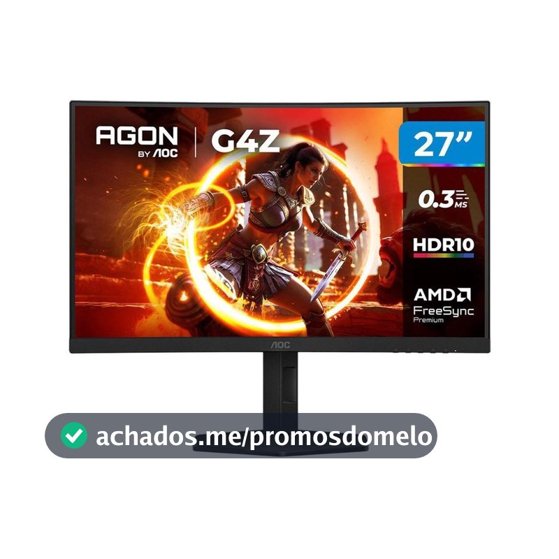 Monitor Gamer Curvo AOC Gaming C27G4Z/P 27" Full HD 300Hz 0,3ms HDMI C27G4Z/P/57