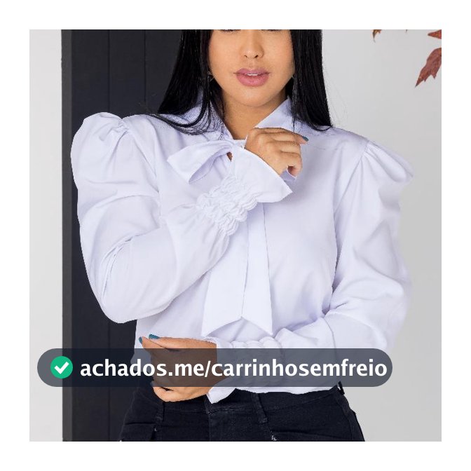Camisa Feminina Manga Longa Branca Formal e Elegante