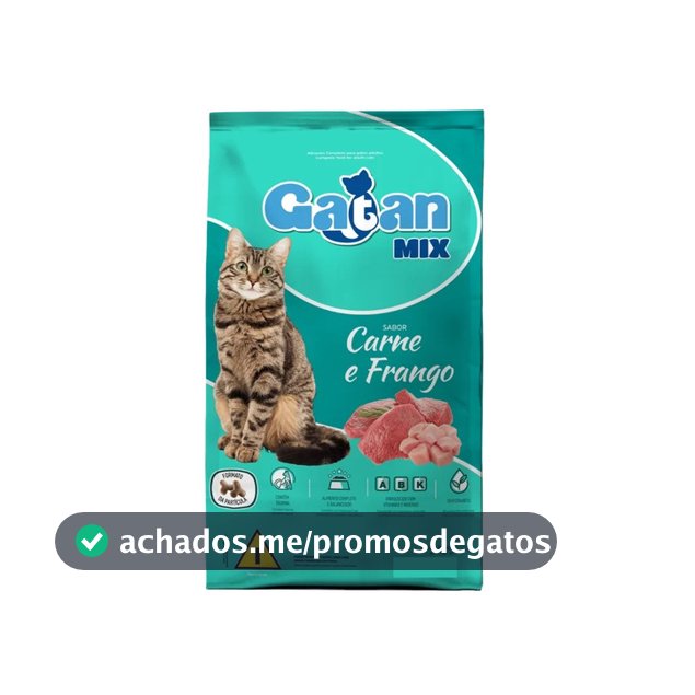 Ração Gatan Gatos Adultos Sem Corantes Frango e Carne 10,1 kg
