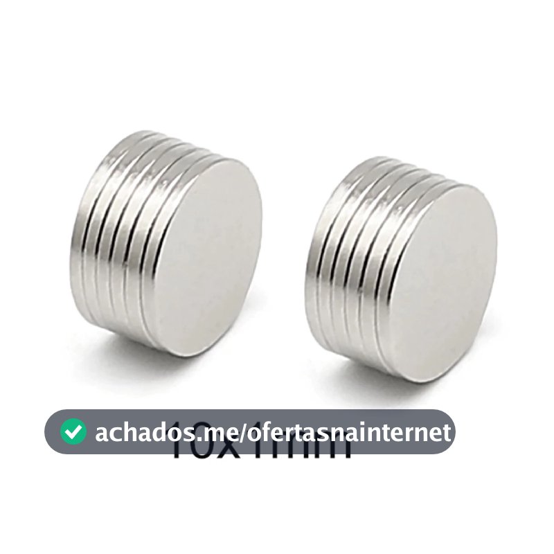 10, 20, 50 Unidades Imã Neodímio 10x1 10mm X 1mm Pronta Entrega