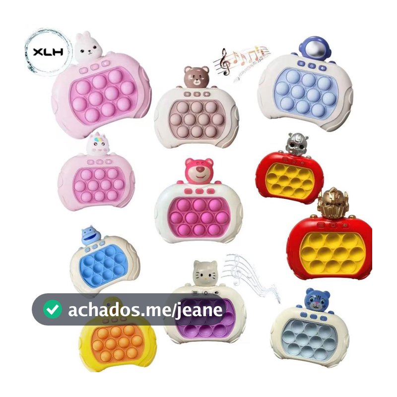 kit 10 Brinquedo Anti-Stress Pop It Eletronico Brinquedo Bolhas De Empurrar Rápido Para Crianças e Adultos-byb