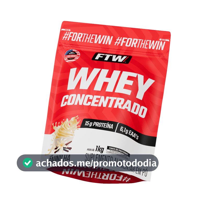 Whey Protein Concentrado 1kg Refil - FTW