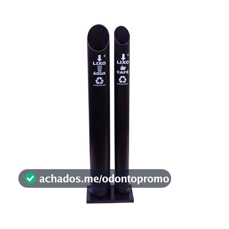 Coletor Duplo Para Copo Descartável Lixeira Água 200ml e Café 50ml Promoção