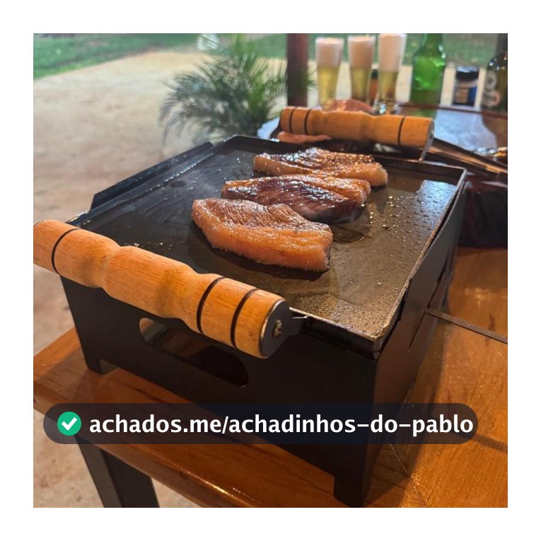 Chapa A Álcool Bifeteira De Ferro Fogareiro Cabo De Madeira
