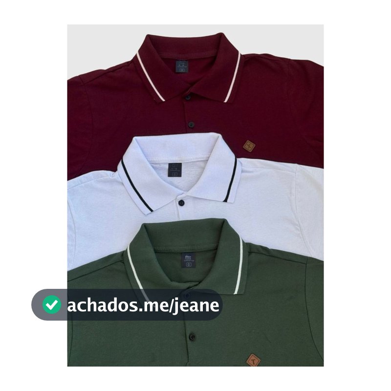 Kit 3 e 2 Camiseta Gola Polo Masculina 100% Algodão Cores Basicas Coloridas Camisa Para Homem