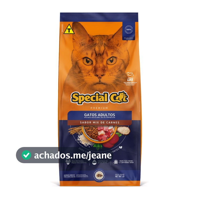 Ração Special Cat Premium Gatos Adultos sabor Mix de Carnes 10.1Kg