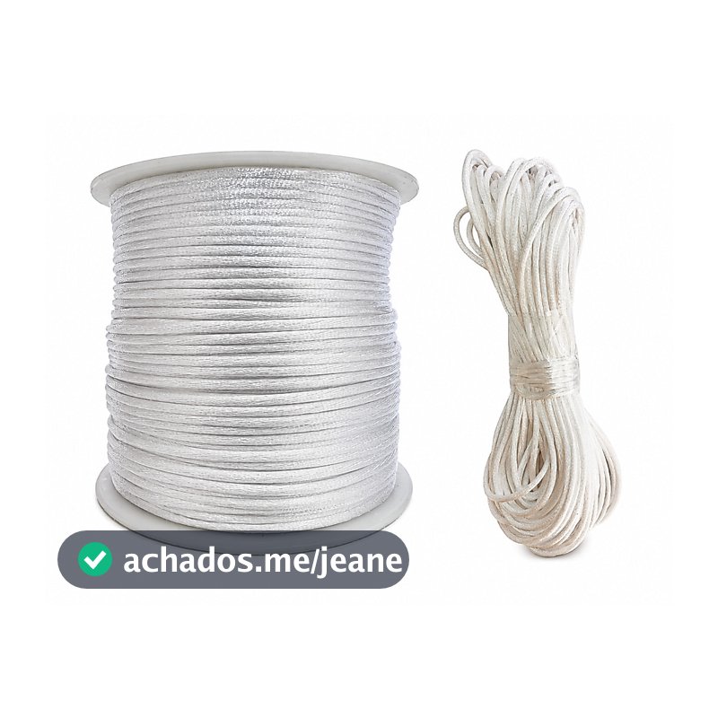 Fio Cetim 1mm  10m ou 50m Rolo Cordão Seda Rabo De Rato colorido tranças colar pingentes artesanatos chinelo