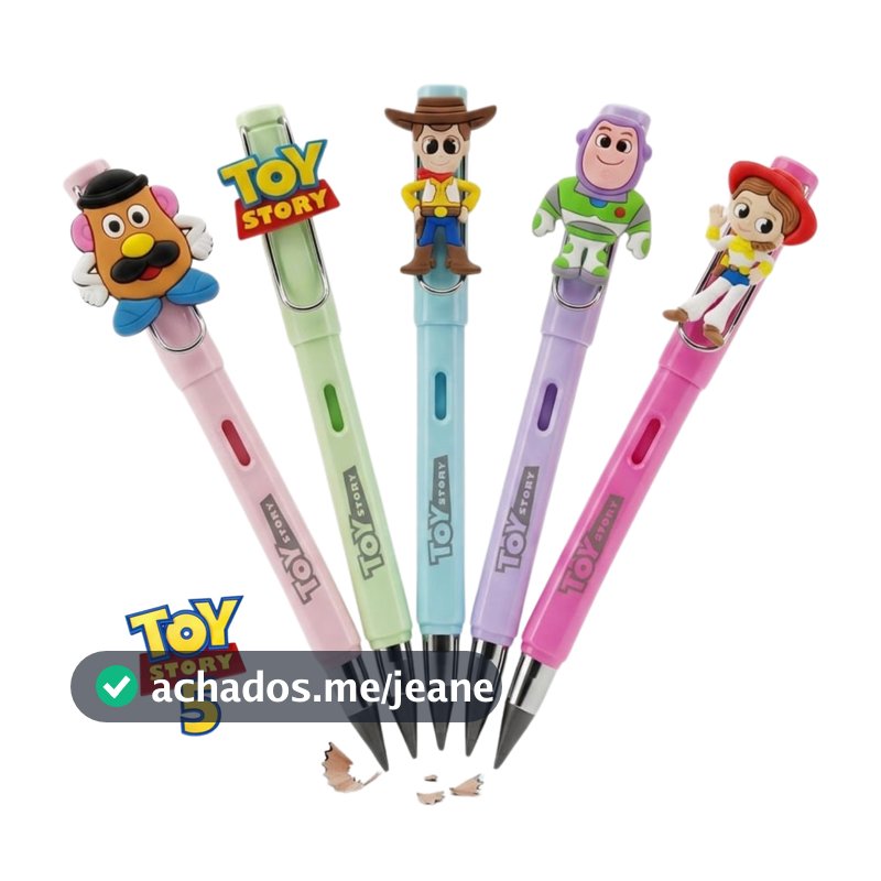 Lembrancinha Toy Story 5 aniversário Infantil  Lápis infinito
