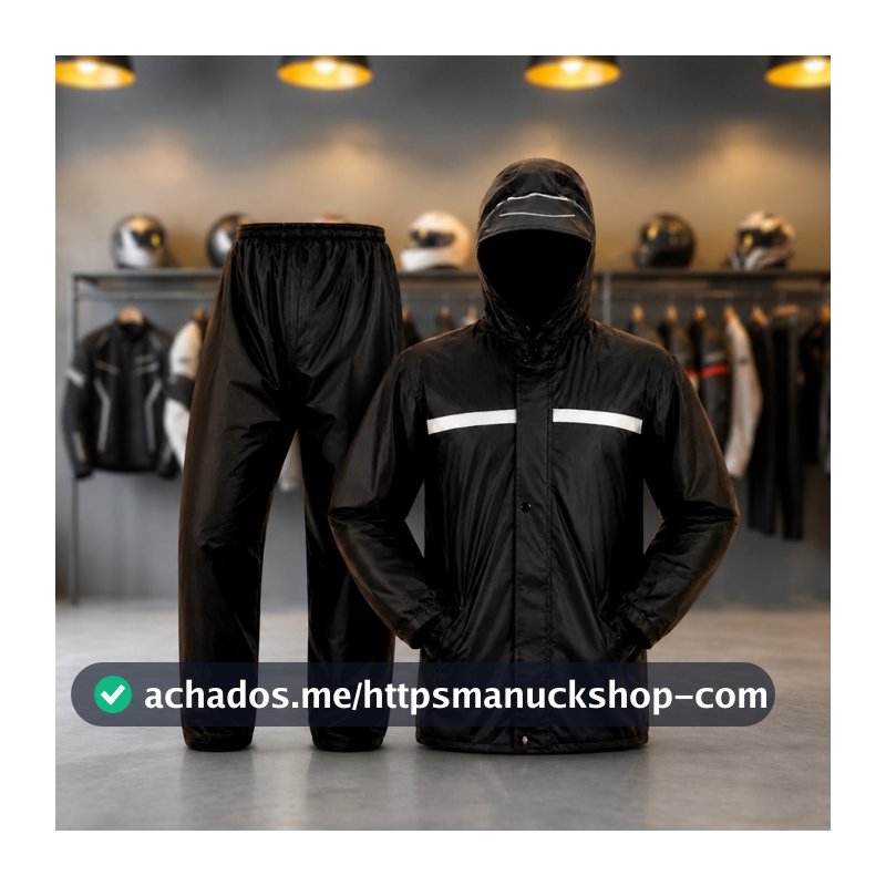 Capa De Chuva Moto Motoqueiro Impermeável Reforçada