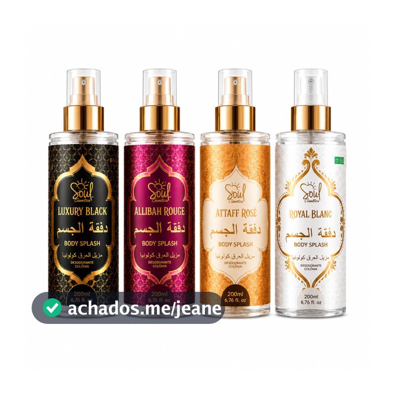 Kit Feminino Body Splash Soul Alta Projecao 200ml