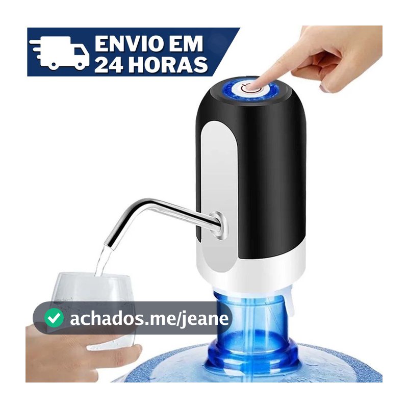 Bebedouro Bomba Elétrica P Galão Água Garrafão Recarregável