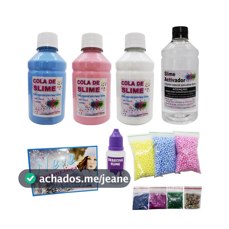 Mini Kit Para Fazer Slimes Completo - Promoção